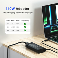 Universele 140W Type C Laptop Power Adapter Computer Usb C Laptop Oplader Voor Hp Spectre X360 Msi Prestige 14 16 Ai Studio Summit