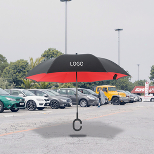 <span class=keywords><strong>Paraguas</strong></span> plegable inverso <span class=keywords><strong>manos</strong></span> <span class=keywords><strong>libres</strong></span> invertido a prueba de viento con mango en C moderno para control manual de coche y viaje - Product Image 1