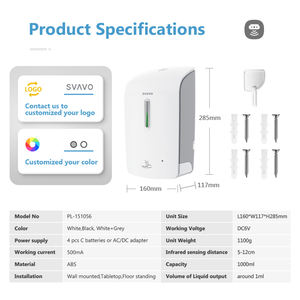 Günstiger Preis Wiederauf ladbare berührungs lose Schaums eifen gel Alkohol Lotion Plastik flasche Automatischer Hände desinfektion spender - Product Image 6