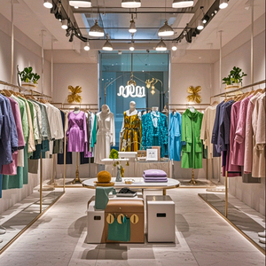 Attrezzatura Boutique appendiabiti a parete scaffali da esposizione per <span class=keywords><strong>uomo</strong></span> <span class=keywords><strong>abbigliamento</strong></span> moderno negozio di Interior Design - Product Image 3