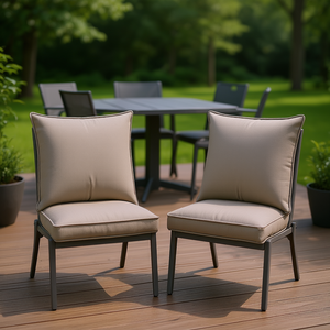 Cojines para Silla de Exterior Oxford Duster, 20 x 20 Pulgadas, Color Taupe, Tela Oxford, Duraderos, Extraíbles, Lavables, Cojines Cuadrados - Product Image 2