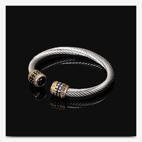 Bracelet jonc classique en acier inoxydable avec anneau ouvert en malachite verte naturelle, placage PVD, accessoire de mode ajustable