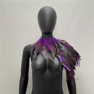 Adorno de Plumas para Hombro, Estilo Grunge Gótico, para Eventos, Desfiles de Carnaval, Día de Muertos, Fiestas de Disfraces de Navidad, Bailarinas de Bar - Product Image 6