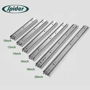 Heavy Duty Full Extension Drawer Slide Ball Bearing Drawer Slide Telescopic Channel Drawer Slide