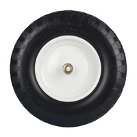Pneu de brouette en mousse PU de 4.00 à 8 ", pneu solide sans plat de 16 pouces et roue pour chariot de chariot de jardin d'épandage de diffusion