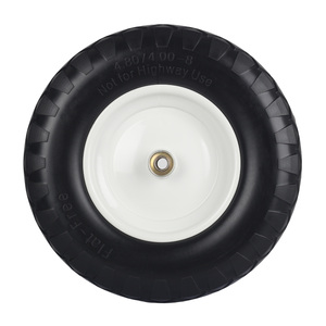 Neumático de carretilla de espuma PU de 4,00-8 ", neumático sólido sin planos de 16 pulgadas y rueda para esparcidor de transmisión Garden Wagon Cart Trolley <span class=keywords><strong>Dolly</strong></span> - Product Image 5