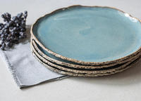 Assiettes en céramique pour salades, plats de service pour restaurants, événements de restauration, apéritifs, desserts