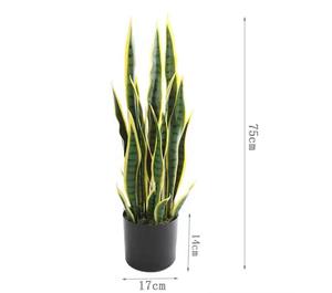 <span class=keywords><strong>Planta</strong></span> <span class=keywords><strong>Artificial</strong></span> Realista <span class=keywords><strong>de</strong></span> Plástico con Borde Amarillo, Sansevieria <span class=keywords><strong>Artificial</strong></span> sin Mantenimiento para Decoración <span class=keywords><strong>de</strong></span> Jardín y Paisaje - Product Image 6