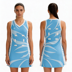 Ropa de Netball para Adultos, Conjunto de Vestido y Top para Entrenamiento Diario, Diseño Sublimado y Tela Transpirable, Uniforme de Netball - Product Image 1
