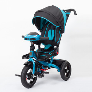 Satu Mobil Multi-Tujuan Dapat Mendorong dan Naik Anak Sepeda Roda Tiga Sepeda 1-6 Tahun Bayi Bahan Dolly/Lipat Sepeda Roda Tiga dengan Musik - Product Image 1