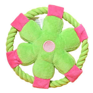 Juguete de Cuerda de Algodón con Forma de Flor para Perros, Resistente a Mordidas, Emite Sonidos, Juguete Interactivo para Mascotas, Apto para Todas las Razas de Perros - Product Image 4