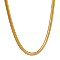 Oferta Caliente: Collar de Acero Inoxidable de Moda con Baño PVD de 18K, Cadena Gruesa de 8MM Tipo Espina de Serpiente, Diseño Ajustado a la Piel, Joyería Impermeable