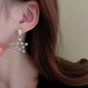 Orecchini a stella vintage audaci con design a linea cava, gioielli di tendenza per donna, da indossare tutti i giorni, per feste, come regalo - Product Image 3