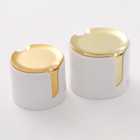 Capuchon supérieur rabattable personnalisé pour emballage cosmétique Pompe acrylique à filetage rabattable pour tube en plastique aluminium pour secouer l'application