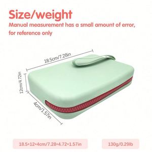 Pochette de maquillage tendance en silicone avec fermeture éclair, résistante à l'eau, écologique, poignée souple, capacité moyenne pour les voyages et l'usage quotidien - Product Image 3
