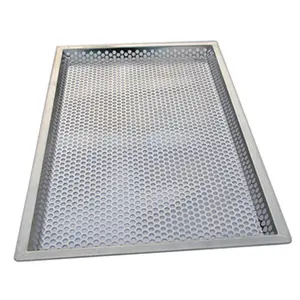 Stainless Steel Food Grade Perforated Tray High-temperature Resistant Chemical Drying Tray Draining Perforated Tray