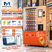 Distributeur automatique de nouilles à l'eau chaude MOVA, écran tactile, distributeur de nourriture en libre-service pour la vente en gros, la vente au détail, OEM, ODM