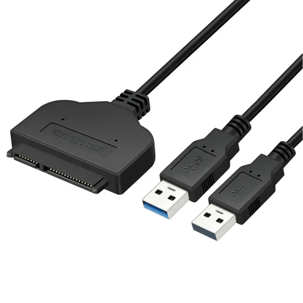 อุปกรณ์เสริมคอมพิวเตอร์ USB 3.0ถึง2.5นิ้ว Sata ฮาร์ดไดรฟ์อะแดปเตอร์ Usb 3.0 Sata Hdd Ssd แปลงสายกับ Usb แหล่งจ่ายไฟ
