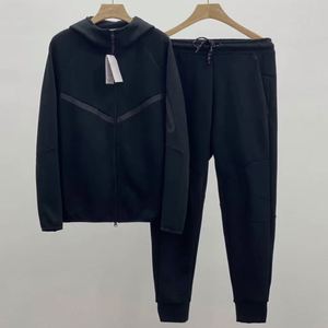 Nuova Tuta Sportiva Tech Fleece 1020 con Logo, Felpa con Cappuccio e Pantaloni da Jogging, Completo Sportivo Casual da Uomo - Product Image 2