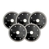 Disco de Corte de Diamante Turbo Industrial de 4 Pulgadas, Ultrafino, con Recubrimiento de Titanio, para Corte en Húmedo/Seco de Azulejos, Cerámica, Porcelana y Granito