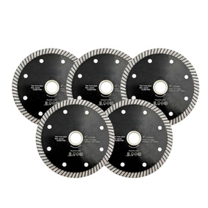 Disque de coupe diamanté turbo ultra-mince de 4 pouces, <span class=keywords><strong>pour</strong></span> carrelage, céramique, porcelaine, granit, utilisation humide ou sèche, compatible avec les meuleuses d'angle - Product Image 1