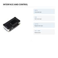 Modul Tampilan LED Tujuh Segmen Satu Digit 0 56 Inci Kontrol Serial Titik Desimal Untuk Penghitung Waktu Arduino