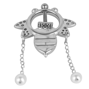 Pinzas de pezón de Metal fetiche para juegos SM, pinzas de pecho pesadas para dolor extremo, juguetes de Bondage BDSM para mujeres y parejas - Product Image 6