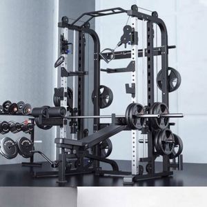 Máquina Smith Multifuncional MR Negra al por Mayor, Construcción de Acero, Equipo de Gimnasio Ecológico para Entrenamiento Físico en Casa - Product Image 6