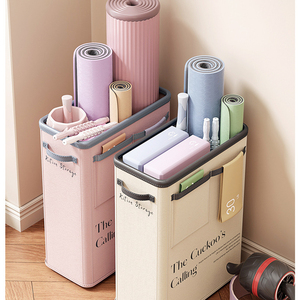 Scatola portaoggetti <span class=keywords><strong>per</strong></span> yoga rettangolare pieghevole in tessuto, multiuso, portatile, mobile, organizer <span class=keywords><strong>per</strong></span> accessori e tappetini da yoga - Product Image 5