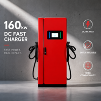 Nouvelle borne de recharge rapide pour véhicules électriques intelligents 160 kW DC avec gestion à distance OCPP 1.6J et fonction Plug & Charge