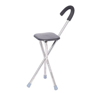 Béquille KSMED avec siège KSM-CS, chaise réglable, tabouret portable, canne avec siège, bâton de marche à trois pieds - Product Image 1