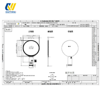 Module LCD TFT IPS CoTiWei haute résolution 360x360 1,8 pouce avec rétroéclairage LED, luminosité 300 cd/m², mini panneau circulaire intelligent portable