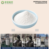 Poudre fine de silicate d'aluminium de sodium amorphe à haute blancheur, agent de remplissage et d'extension pour revêtements, encres, peintures, composés de caoutchouc