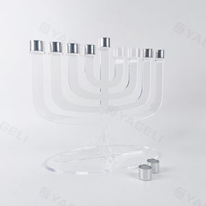 Vente en gros d'usine Cadeaux Judaica Petit bougeoir à huile acrylique personnalisé transparent - Product Image 3