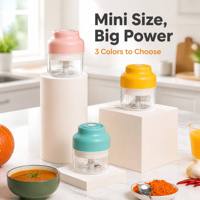 Hachoir multifonction Usb électrique Gingembre Ail Blender Accessoires de cuisine Hachoir à ail Hachoir à légumes Machine à aliments