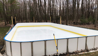 Panneaux/barrières/clôtures en plastique HDPE pour terrains de football en salle et patinoires
