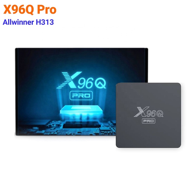 New Android 10.0 Media Device X96Q Pro Allwinner H313 Support 2.4G WiFi 100M LAN 4K UHD Output RJ45 Ethernet Interface
