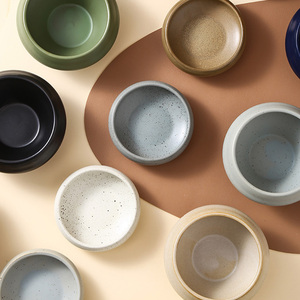 Bol en <span class=keywords><strong>céramique</strong></span> couleur unie pour sauces, salades et desserts – Style rétro, cadeau de luxe, idéal pour apéritifs, accompagnements et condiments – Ustensiles de cuisine et de bar - Product Image 4