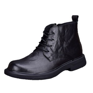 Botas Oxford Cuadradas para Hombre, Último Modelo, Parte Superior de Cuero Genuino, Suela de Goma Antideslizante, Cómodas para Caminar, Casuales, Personalizables - Product Image 1