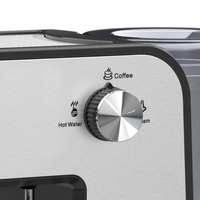 Machines à expresso cafetière acier inoxydable indicateur de pression corporelle conception unique machine à café automatique expresso