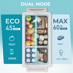 Euhomy-Refrigerador portátil <span class=keywords><strong>para</strong></span> coche, 55l, 12 voltios, CC, <span class=keywords><strong>para</strong></span> camping/RV/viaje/pesca/exterior - Product Image 4