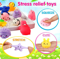 36 Pièces Jouets Mochi Squishies en Peluche en Gros, Jouets Sensoriels Anti-Stress pour Garçons et Filles de 8 à 13 Ans, Cadeaux d'Anniversaire, Remplisseurs de Panier de Pâques