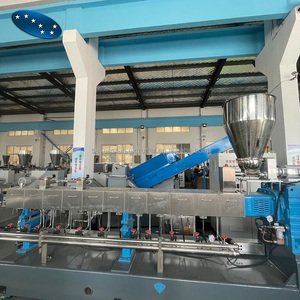 Machine de recyclage de fibres de déchets PET sous système de granulation de brins d'eau machine de granulation parallèle à double vis - Product Image 3
