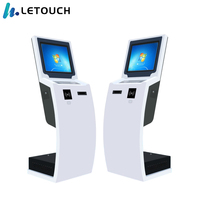 Kiosque tactile vertical 19-22 pouces, machine d'impression de tickets en libre-service pour les administrations et les hôpitaux avec SDK