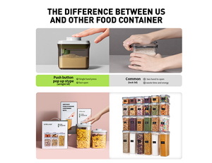 Lfgb Đã Được Phê Duyệt Pop up Lưu Trữ Organizer BPA Miễn Phí Lưu Trữ Hộp & Thùng Cấp Thực Phẩm Kín Bé Sữa Bột Lưu Trữ Container - Product Image 4