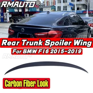 สปอยเลอร์หลังสำหรับ BMW X6 F16 ปี 2015-2019 ชิ้นส่วนตกแต่งสีดำเงา สไตล์ MP สำหรับ BMW F16 สปอยเลอร์ฝากระโปรงท้ายรถยนต์ อุปกรณ์ตกแต่งรถยนต์ - Product Image 2