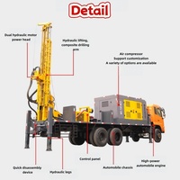 Foreuse mobile montée sur camion pour puits d'eau, performance stable, équipement de forage pour entrepreneurs en puits d'eau
