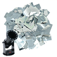 Confettis rectangulaires argentés métalliques 5x2 cm pour décorations festives