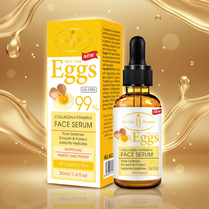 Sérum pour le visage anti-rides à l'extrait de collagène Aichun Beauty pour tous les types de peau, éclaircissant et illuminateur, en vrac - Product Image 1