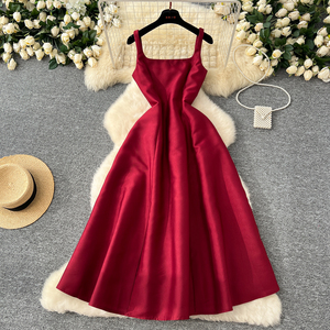 white christmas dresses Stunning Women Evening Dress Burgundy A Line Criss Cross Lycra Spandex Formal Dinner Dresses main image 1